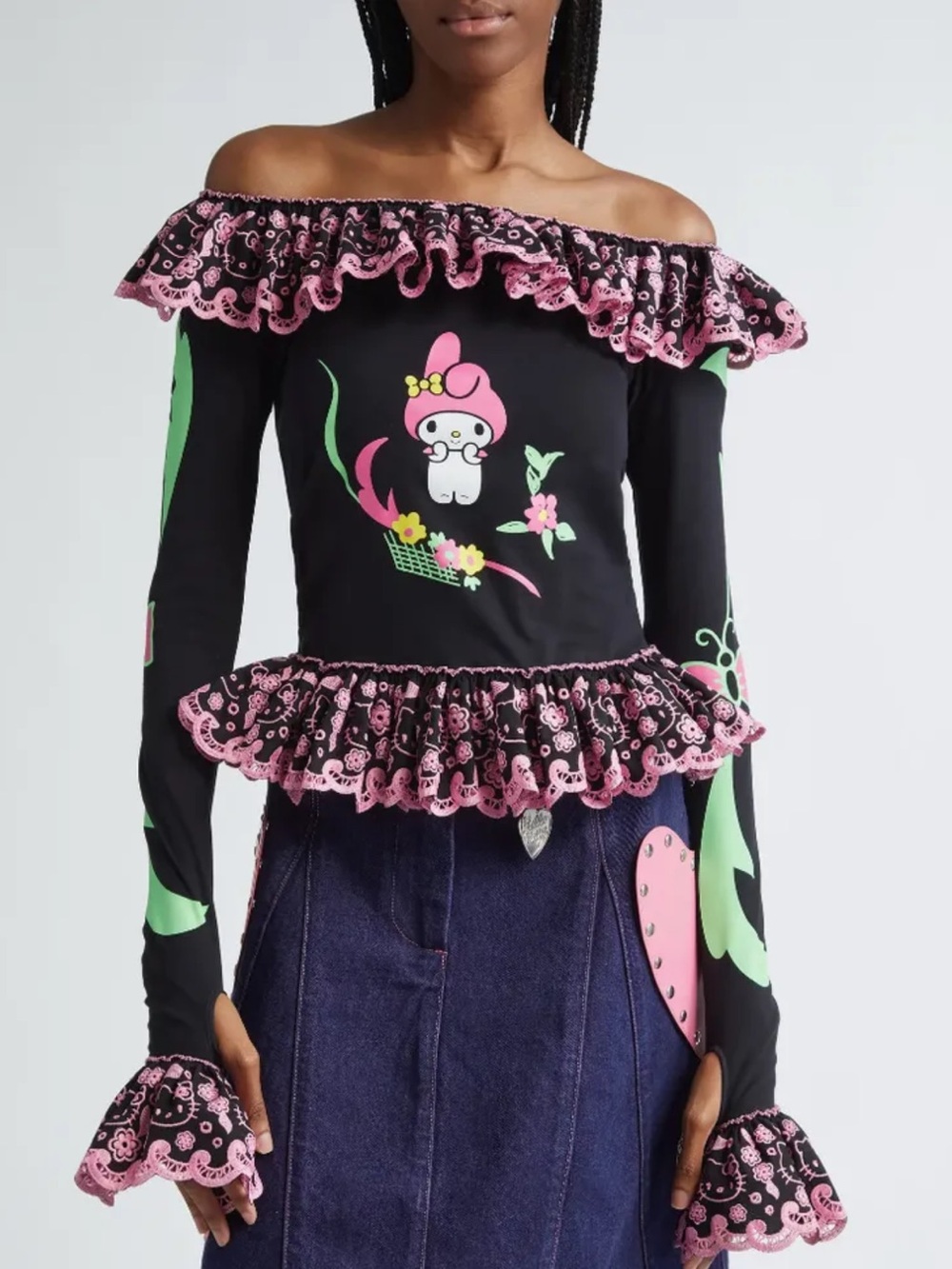 CHOPOVA LOWENA X Sanrio Rivals Long Sleeve Jersey Top